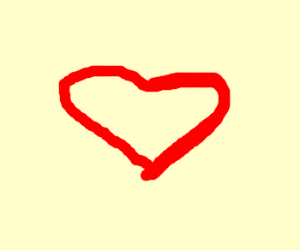 poorly drawn heart